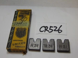 VINTAGE UNITED GENERATOR CARBON BRUSH SET RX31 RX 31 - Picture 1 of 4