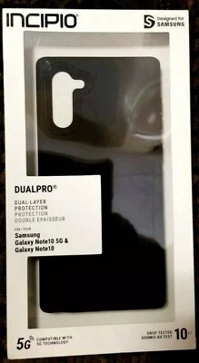 Incipio - DualPro Case for Samsung Galaxy Note10 - Black - Изображение 1 из 3