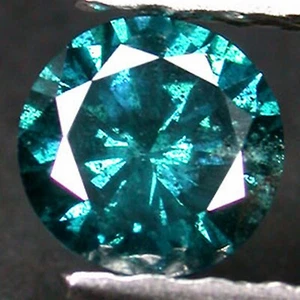0.14Ct Brilliant Round Shape 100% Certified Natural Sparkling Blue Loose Diamond - Picture 1 of 1