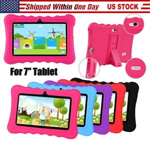 Universal 7-inch Silicone Soft Case Protective Cover For 7" Q88 Y88 Kids Tablet - Picture 1 of 57
