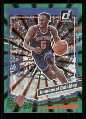 2023-24 Donruss Holo Green Laser #21 Immanuel Quickley - Image 1 of 2