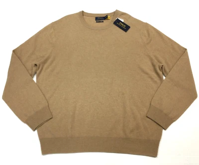 Polo Ralph Lauren 100% Cachemira Marrón Pullover Lavable Tejido Suéter Caballero Foto 1 de 4