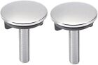 2 Chrome Tap Hole Cover Plate for Kitchen Sink Metal Plug 50mm Durable