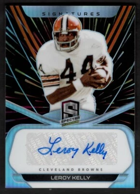 2020 LeRoy Kelly Panini Spectra Football Signatures Prizm Auto /75 Browns S-LK - Image 1 of 2
