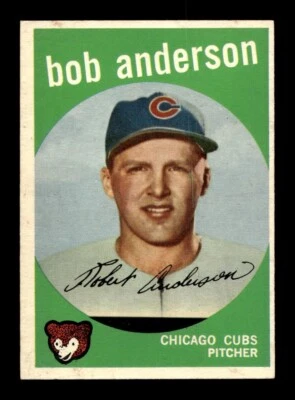 1959 Topps #447 Bob Anderson Cubs EX-MT *w8 - Image 1 of 2