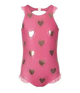 Appaman Kids Girl's One-Piece Gold Heart Calla Swimsuit (Toddler/Little Kids/Big - Picture 1 of 1
