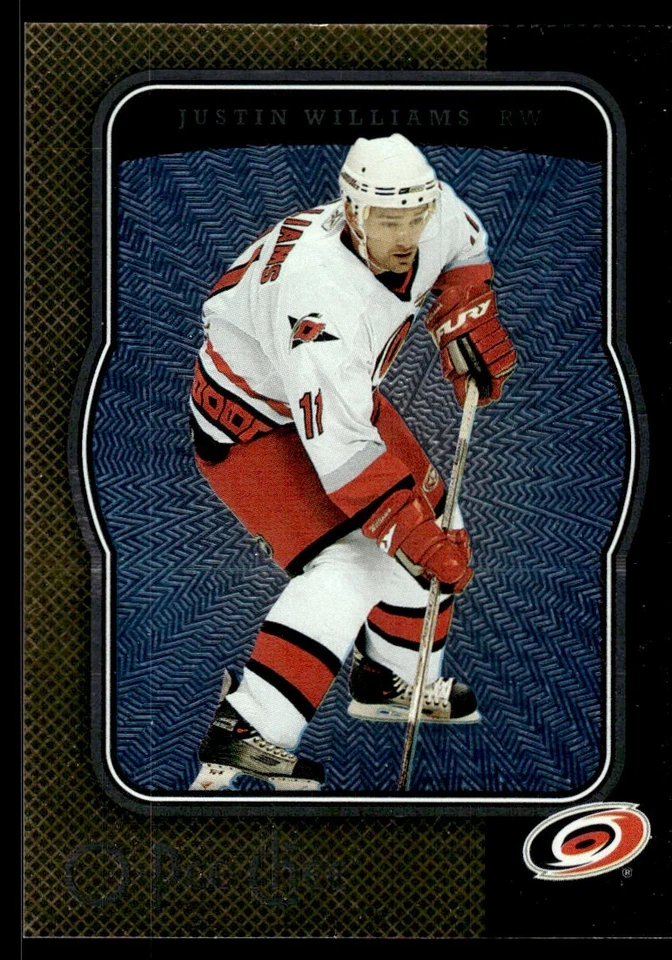 2007-08 O-Pee-Chee Micromotion Justin Williams Carolina Hurricanes #89 R122 - Image 1 of 2