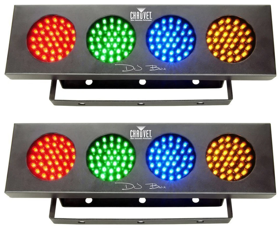 (2) Chauvet DJ BANK 140 LED Light Bank Systems, Sound Activated or Auto Programs - Image 1 of 4
