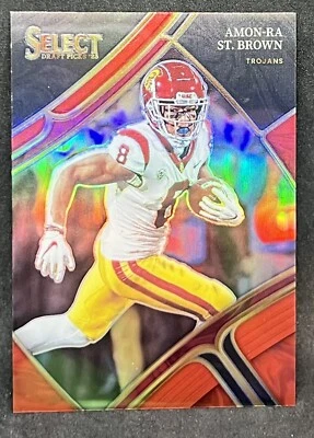 Amon Ra St Brown 2023 Select Draft Picks Red #/149 Lions - Image 1 of 2