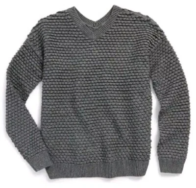 Vince Girls Chunky Sweater Size XL Gray - Image 1 of 4