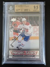 2013-14 UPPER DECK BRENDAN GALLAGHER RC ROOKIE YG YOUNG GUNS #477 BGS 9.5 GEM MT