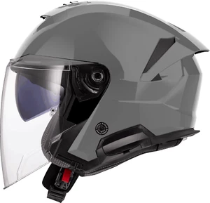 LS2 OF618 VERSO II DUAL VISOR ECE22.06 OPEN FACE MOTORCYCLE HELMET NARDO GREY - Picture 1 of 7