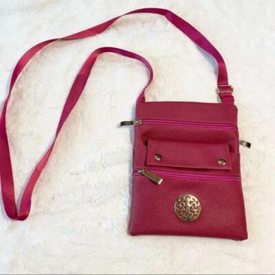Dasein Pink Medallion Medium Crossbody Bag Multi Pocket - Image 1 of 4
