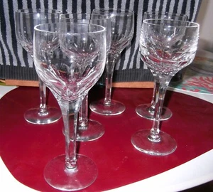Cut Crystal Evora by Atlantis - Elegant Cut Crystal Wine Hock Glass - set of 6 - Picture 1 of 2