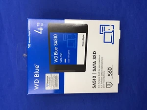NEW WDS400T3B0A WD Blue SA510 4TB 6.0Gb/s SATA 2.5" SSD WDS400T3B0A-00C7K0 - Picture 1 of 4