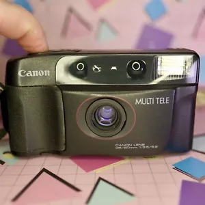 Half Frame Canon Autoboy Prima TELE 6 / Sure Shot Multi Tele 35mm Film Camera - Picture 1 of 8