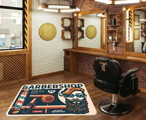 3D Trendy Man R165 Barber Shop Alfombra antideslizante Mat Round Elegant Carpet Panda - Imagen 1 de 5