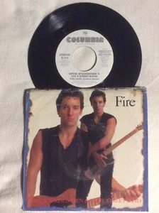 Bruce Springsteen 7” PROMO Vinyl 45 Fire 2 Versions 1986 CBS LP Live White Label - Picture 1 of 4