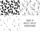 Crafter's Workshop Layered Card Stencil 8.5"X11"-A2 Layered Holly Background Tcw