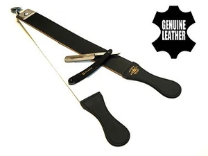STRAIGHT RAZOR WITH SHAPING STROP OLD FASHION SET NEW MENS SHAVING SET HASHIR - Picture 1 of 1