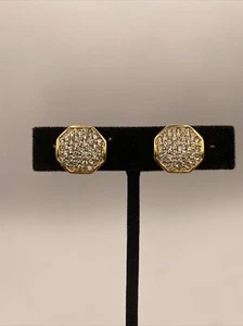 Vintage Christian Dior rhinestone earring clup on 1980-85 - Picture 1 of 6