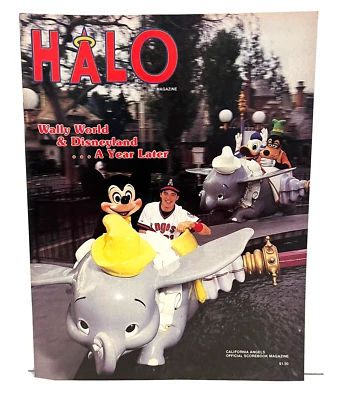 California Angels 1987 Halo Magazine Scorebook Unscored Kansas City Royals  - Image 1 of 4