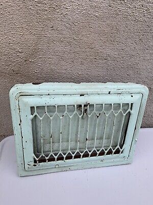 Vintage Adjustable Metal Heat Grate Wall Base Vent Register Art Deco Retro#3 • 29.99$