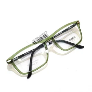 STARCK EYES SH2081 0003 Eyeglass Frame Clear Green & Black NEW - Picture 1 of 7