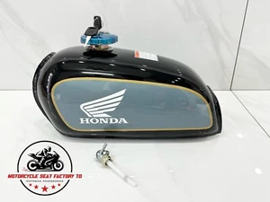 Fuel Gas Tank For Genuine Honda Benly in Black New Complete 50S CD50 CD70 CD90. - Picture 1 of 16