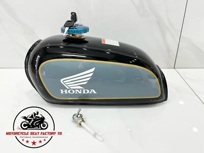 Fuel Gas Tank For Genuine Honda Benly in Black New Complete 50S CD50 CD70 CD90. - Image 1 of 4