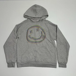 Nirvana Band Logo Glitch Faded Green Hoodie Mens Medium M Jerzees Vintage Punk - Bild 1 von 8