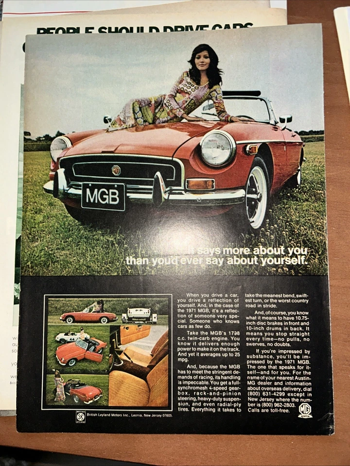 1971 MGB Original Advertisement - Image 1 of 1