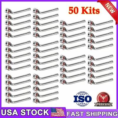 50 Kits New TR545D Truck Tire Valve Stems for New 22.5 & 24.5 Alcoa Aluminum - Image 1 of 4