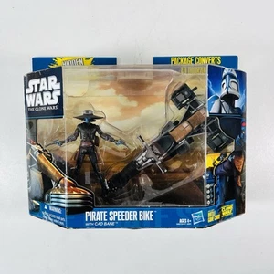 Star Wars Clone Wars Cad Bane & Pirate Speeder Bike Hasbro 2010 Sealed - Picture 1 of 4