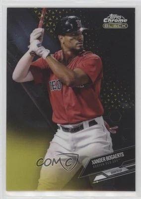 2021 Topps Chrome Black Gold Refractor /50 Xander Bogaerts #18 - Image 1 of 2