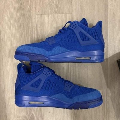 Talla 13 - Air Jordan 4 Retro Flyknit Hyper Royal Foto 1 de 4