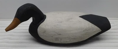 Vintage Canvasback Carved Wood Working Decoy Marked A Seavey - Image 1 of 4