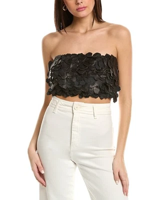 Top de cuero Brunello Cucinelli Bandeau para mujer M Foto 1 de 3