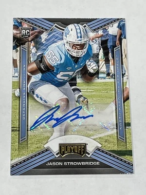 2020 Chronicles Draft Football Autograph - Jason Strowbridge RC - North Carolina - Image 1 of 2