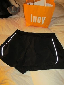 LUCY liner FLEX reflective edge black SHORTS workout Medium high profile design - Picture 1 of 9