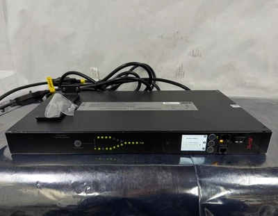 APC AP4450 10-Outlet Automatic Transfer Switch PDU 120V Rackmount Tested w Ears - Image 1 of 4