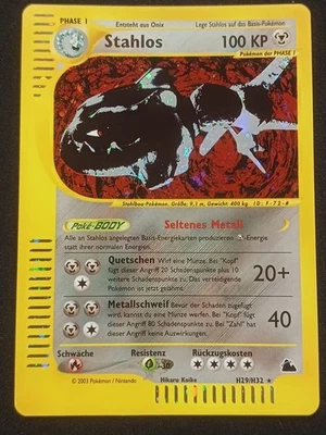 Stahlos Holo H29/H32 Skyridge Deutsch NM Pokemon - Bild 1 von 3