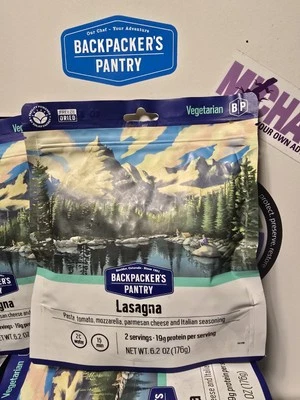 Paquete de 2 despensa para mochileros liofilizados. Foto 1 de 2