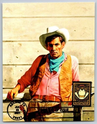 #5615 Cowboy Hat FDC Maxi Card - Image 1 of 2