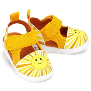 Sandalias para niños pequeños ikiki Sunshine Squeaky | Amarillas - Imagen 1 de 19