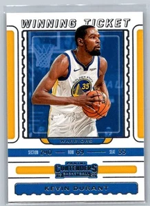 2019-20 Panini Contenders #9 Kevin Durant Winning Ticket - Picture 1 of 2