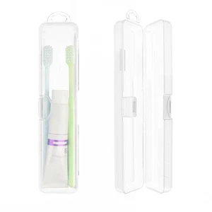 Portable Toothbrush Case 2 PCS Travel Toothbrush Holders with Lid and Air-hol... - Picture 1 of 7