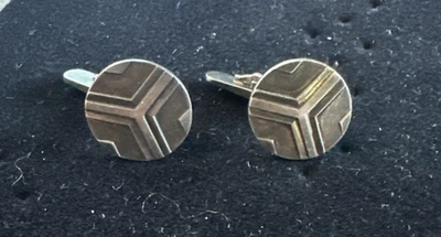 Запонки Georg Jensen No60B из чистого серебра — датская модернистская бижутерия - Изображение 1 из 3