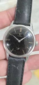 Vintage 1963 Omega Ref 14391 Cal 269 schwarzes Zifferblatt Herrenuhr 34 mm Edelstahl - Bild 1 von 24