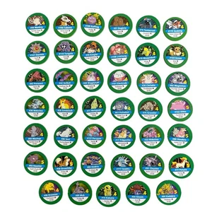 Vintage 1999 Pokemon Master Trainer Board Game Replacement Pieces 41 Green Chips - Picture 1 of 7